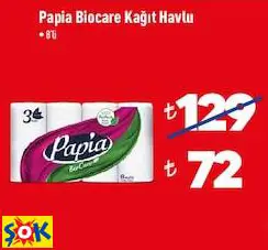 PAPİA BİOCARE KAĞIT HAVLU PAPİA BİOCARE KAĞIT HAVLU